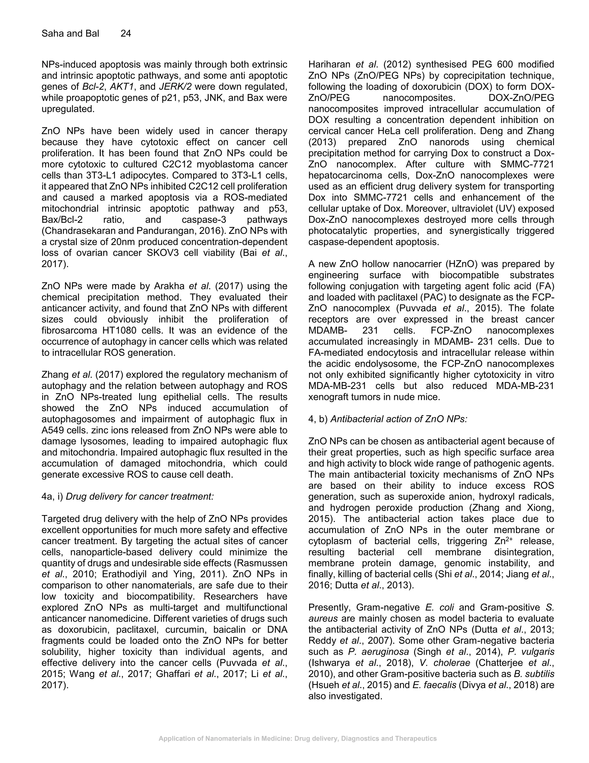 Application of Nanomaterials in Medicine: Drug delivery, Diagnostics ...