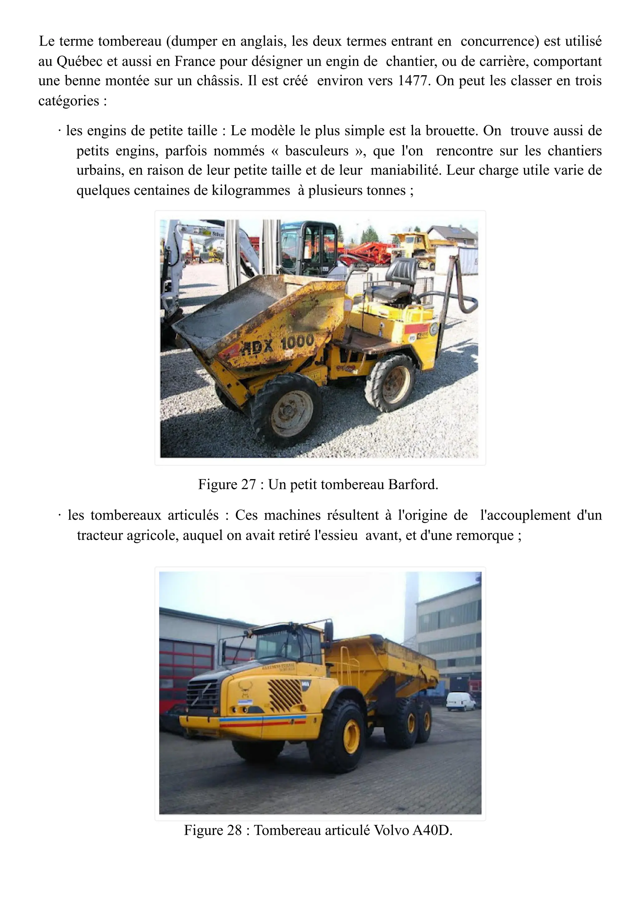 Les différents engins de chantier du BTP avec leurs rôles | PDF ...