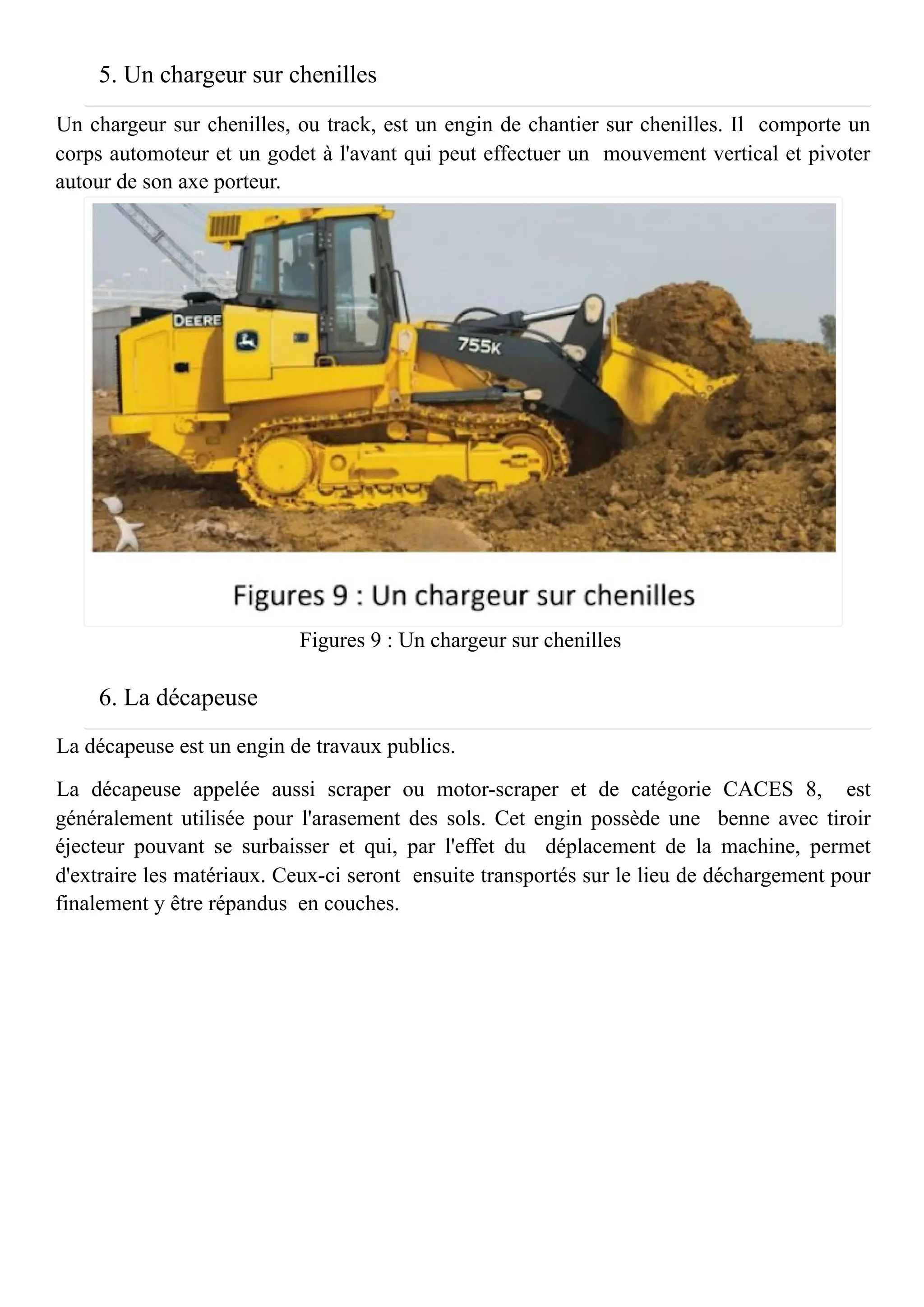 Les différents engins de chantier du BTP avec leurs rôles | PDF ...