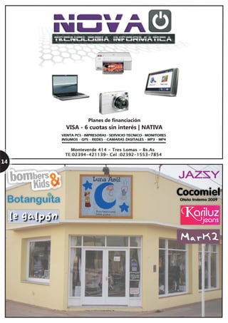 14
Planes de financiación
VISA - 6 cuotas sin interés | NATIVA
 