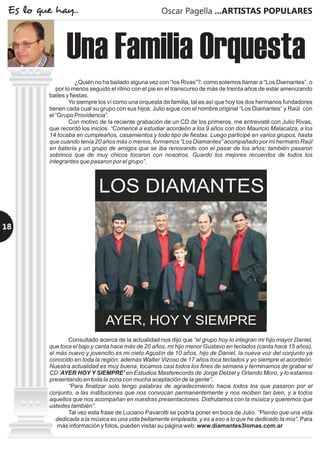 Oscar Pagella ...ARTISTAS POPULARES
18
Una Familia Orquesta
Es lo que hay...
 
