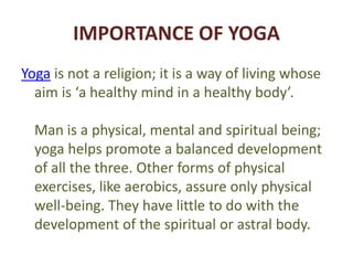 essay on importance of yoga and meditation