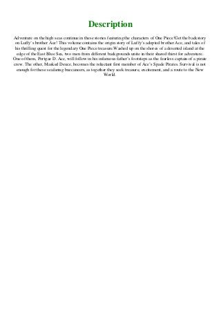 Pdf One Piece Ace S Story Vol 1 Formation Of The Spade Pirates 1 Pdf One Piece Ace S Story Vol 1 Formation Of The Spade Pirates 1