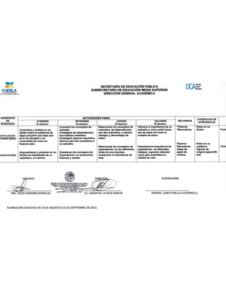 PLANEACIÓN DIDACTICA DE IMPLEMENTACIÓN DE PROYECTOS.