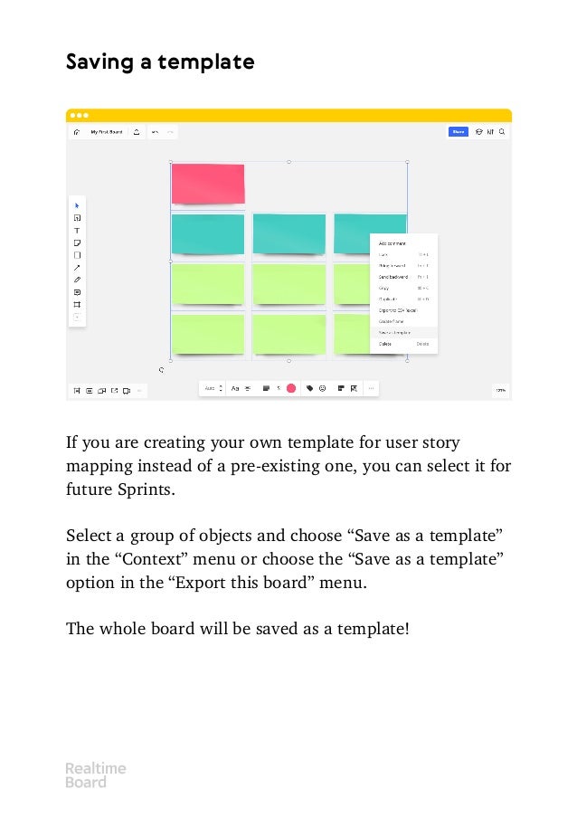 how scrum masters use an online whiteboard for user story mapping story mapping template