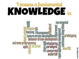 I possess a fundamental
KNOWLEDGE in
www.bmline.de
 