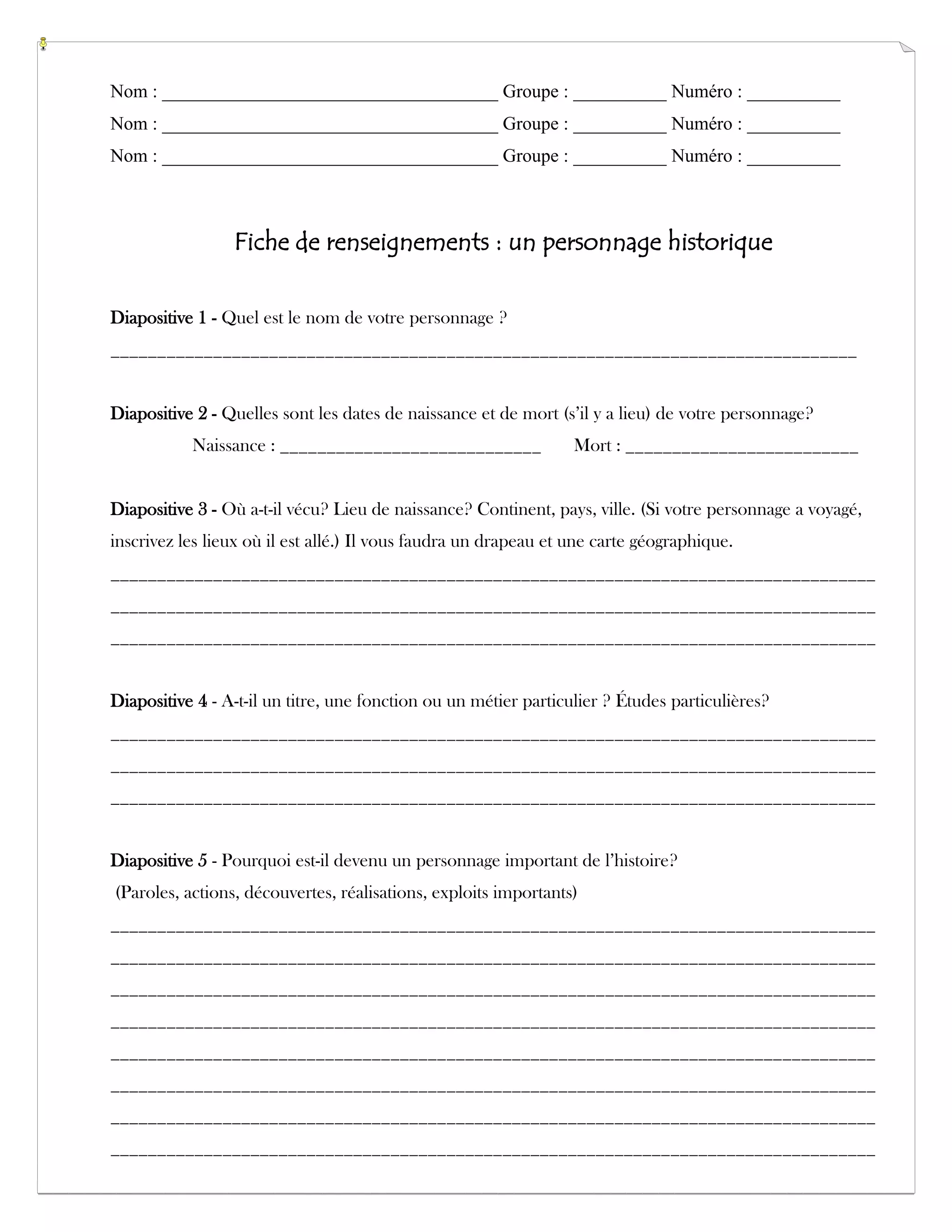 Comment Faire Une Biographie En Histoire Comment faire la biographie d'un personnage historique.