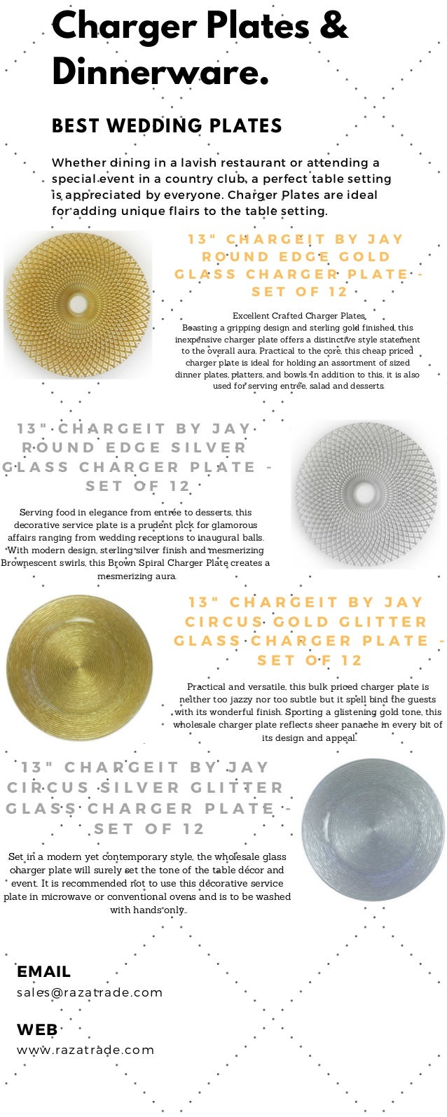 Dinner Charger Plates Wedding Dinner Plates Dinnerwares