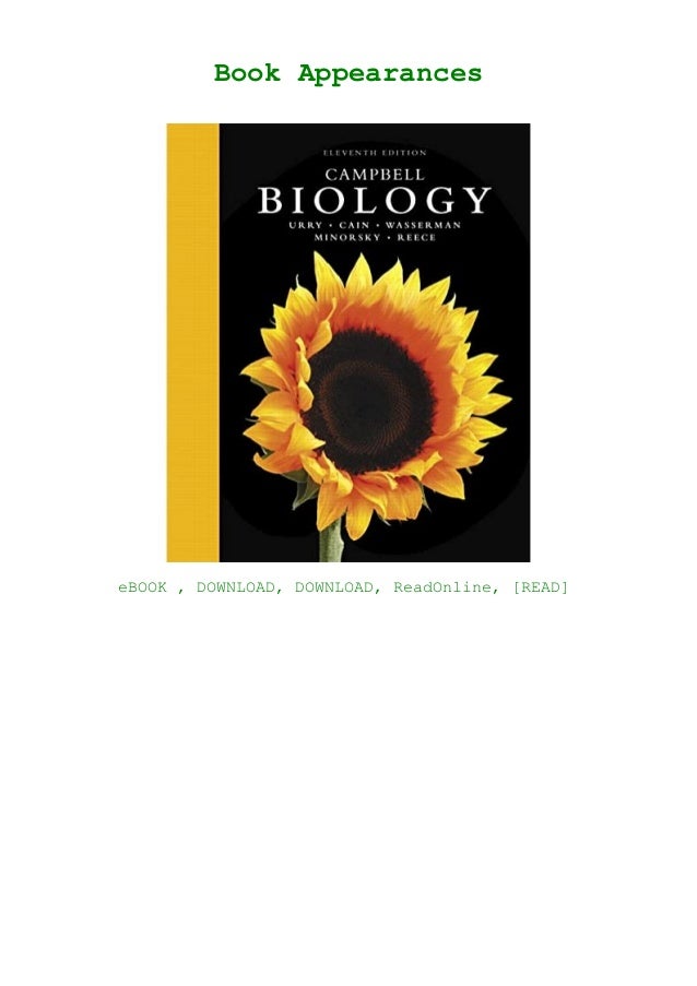 Pdf Read Free Campbell Biology 11th Edition Ebook