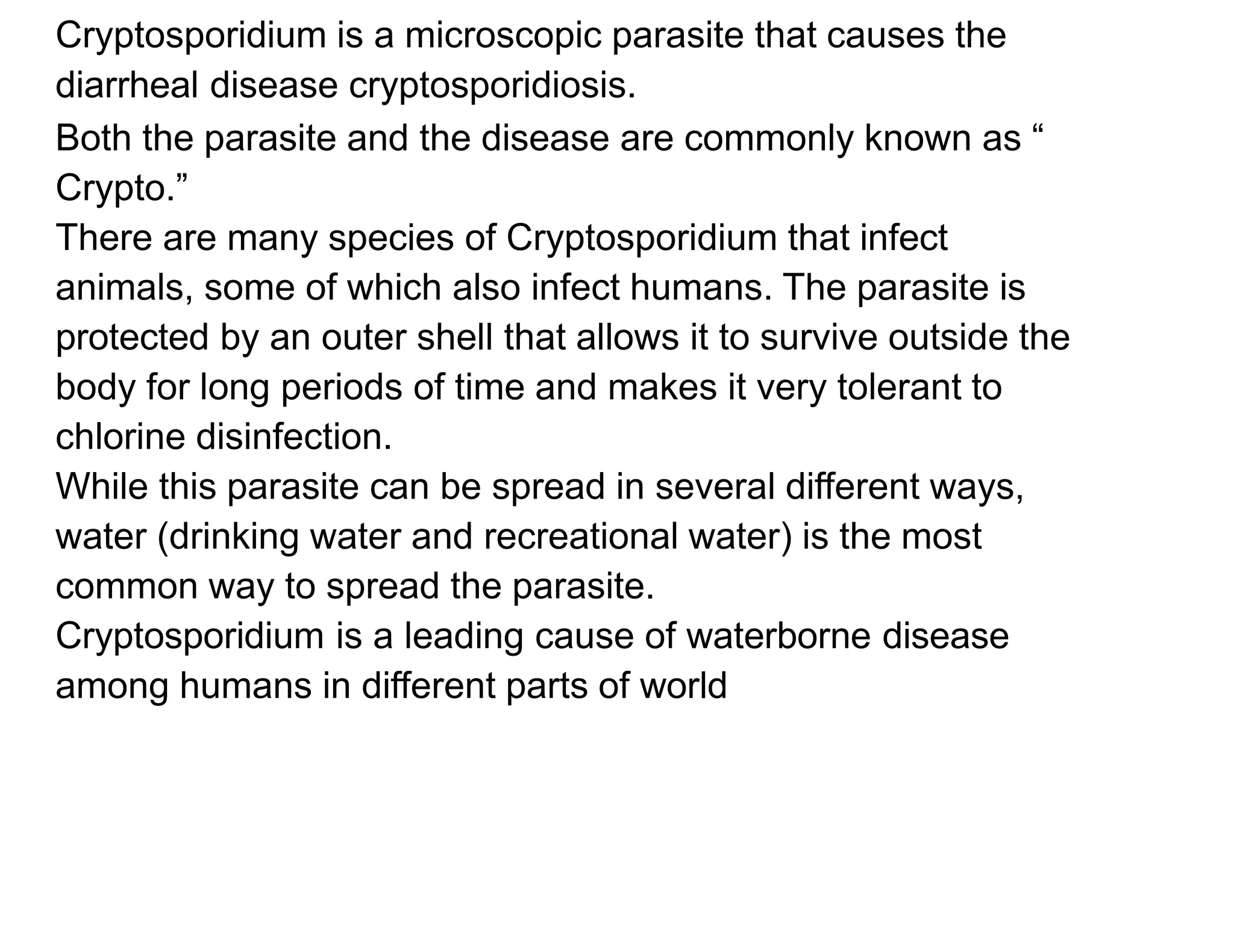 Cryptosporadium | PPTX