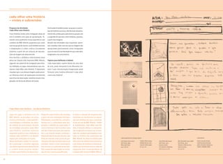 P R O P OSTAS DE ATIVIDADES E TóPICOS PARA REfLEXã O




     cada olhar uma história
     – visões e subversões

     proposta de atividade:                             Você poderá também propor ao grupo a constru-
     cada olhar uma História                            ção de histórias ao acaso, distribuindo aleatoria-
     Criar histórias tendo como instigação obras de     mente três cartões para cada aluno ou grupo com
     arte é também uma ação de apropriação. To-         a sugestão de que eles criem histórias, poemas,
     mando como parâmetro nossa experiência com         a partir das imagens.
     o público do MAC-Niterói, propomos que, junto      Através das atividades aqui propostas, quere-
     com seu grupo de alunos, você também exercite      mos ressaltar mais uma vez que as imagens são
     a imaginação e o olhar criativo concebendo         apropriadas poeticamente como instigações
     histórias a partir de um conjunto de reprodu-      para um exercício de liberdade em que cada olhar
     ções de imagens de obras de arte.                  imaginativo cria uma história.
     Para facilitar a dinâmica selecionamos doze
     obras da Coleção João Sattamini/MAC-Niterói,       tópicos para reflexão e debate
     segundo seu potencial de instigação para leitu-    Cada espectador, sujeito diante de uma obra
     ras múltiplas ou jogos interpretativos que cha-    de arte, pode interpretá-la de diferentes for-
     mamos Cada Olhar uma História. É importante        mas? Cada interpretação/imaginação pode
     ressaltar que o uso dessas imagens pode provo-     formular uma história diferente? Cada olhar
     car diversos níveis de exploração envolvendo       conta uma história?
     exercícios de observação, memória visual e ima-
     ginação, em forma de oficinas de textos.




     cada olhar uma História – um breve Histórico


     Logo em 1996, o primeiro ano do            lhidas em cada história são reunidas       A coleta e seleção de respostas dos
     MAC-Niterói, se percebeu um outro          a partir de uma motivação intrínseca       visitantes se transformou na exposi-
     acervo se formando – o das experiên-       (afinidades, ressonâncias, estranha-       ção que celebrou em 1997 o aniversá-
     cias múltiplas e anônimas, da vonta-       mentos etc.) e articuladas pela ima-       rio de um ano do MAC-Niterói – Visões
     de coletiva de participação. Através       ginação e reflexão do espectador. O         (sub)Versões, Cada Olhar uma His-
     da estratégia educativa Cada Olhar         nosso interesse é de incentivar uma        tória. A atração afetiva e a interpreta-
     uma História, reunimos inúmeras            atitude criativa por parte do especta-     ção imaginativa tornaram-se um prin-
     respostas poéticas dos visitantes à        dor e, ao mesmo tempo, enfatizar a         cípio de curadoria participativa inusi-
     Coleção João Sattamini e às demais         dimensão aberta da obra de arte, que       tada na história das exposições do
                                                                                                                                      Lado esquerdo, de cima para baixo:                                                                        Lado direito:
     exposições realizadas no museu.            deve ser tomada como ponto de par-         MAC-Niterói. As obras escolhidas pelo
     Nesta atividade o público é convida-       tida para atitudes multiplicadoras de      olhar ativo de adolescentes passaram       Ivan Serpa (1923-1973)         Cláudio Paiva (1945)   Ivens Machado (1942)    Mira Schendel (1919-1988)   Esta é uma das muitas
                                                                                                                                      Sem título, 1964               Rolling Stones, 1971   Sem título, 1973        Sem título, 1979            histórias desenvolvidas
     do a participar e escolher algumas         sentidos. Assim a arte contemporâ-         a ser temas de histórias e leituras pa-    Óleo sobre tela;               Guache sobre papel;    Azulejo colado          Têmper e folha de ouro      pelos visitantes do Museu:
     das obras expostas para desenhá-las        nea alcança sua culminância ao rede-       ralelas que formaram essa re-visão da      140 x 200 cm                   67 x 97 cm             em madeira e lâmpada;   sobre eucatex;              CONTE, PORANE IDÉIA.
     e, a partir desta escolha, contar/         finir o papel do espectador na revela-     exposição Arte Contemporânea na                                                                  156 x 101.5 x 11 cm     55 x 55 cm

     escrever uma história. As obras esco-      ção de seus valores/significados.          Coleção João Sattamini/MAC-Niterói.


                                                                                                                                                                                                                                                                           
 