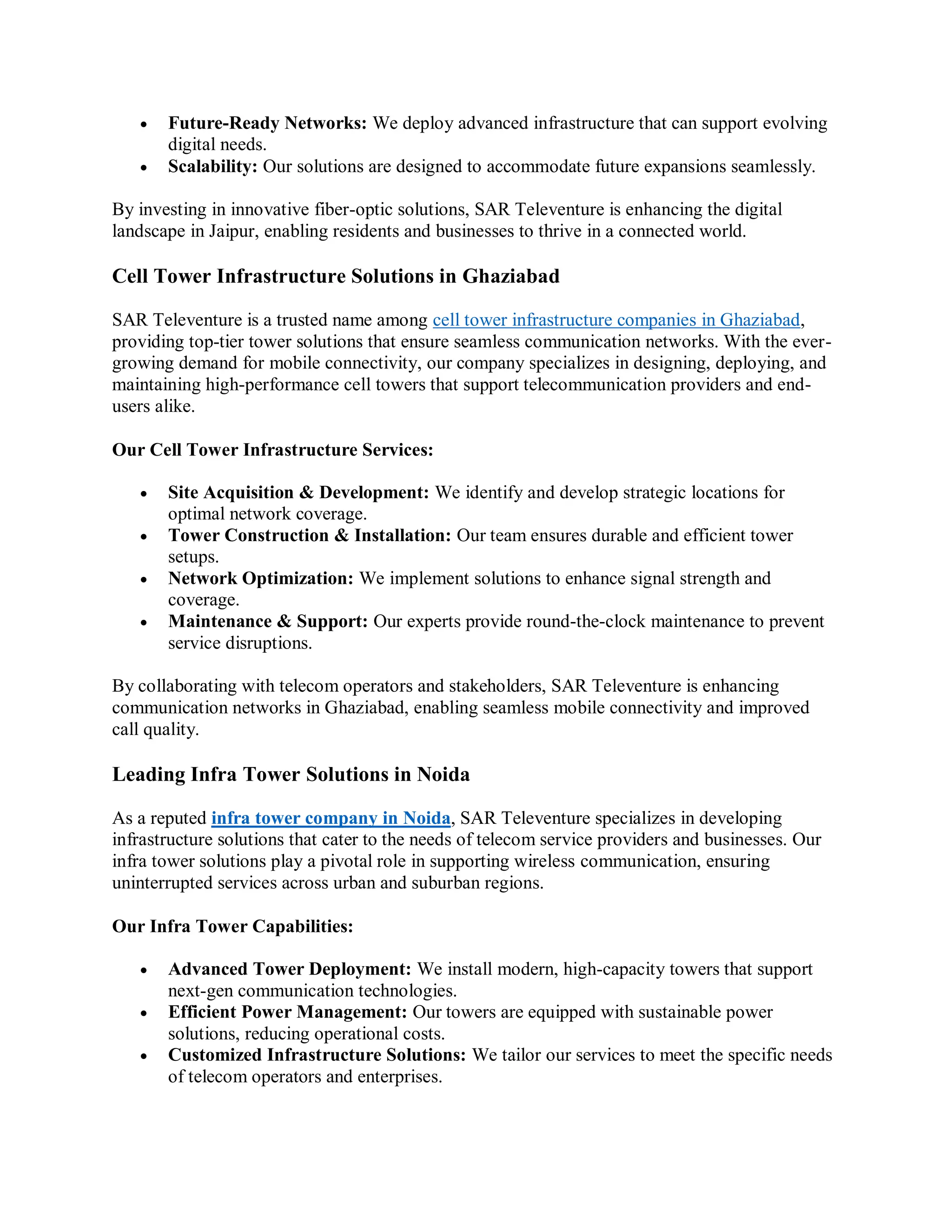 Sar Televenture: Building the Future of Telecom | PDF