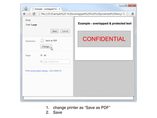 1. change printer as “Save as PDF”
2. Save
 