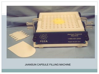 JAANSUN CAPSULE FILLING MACHINE
 