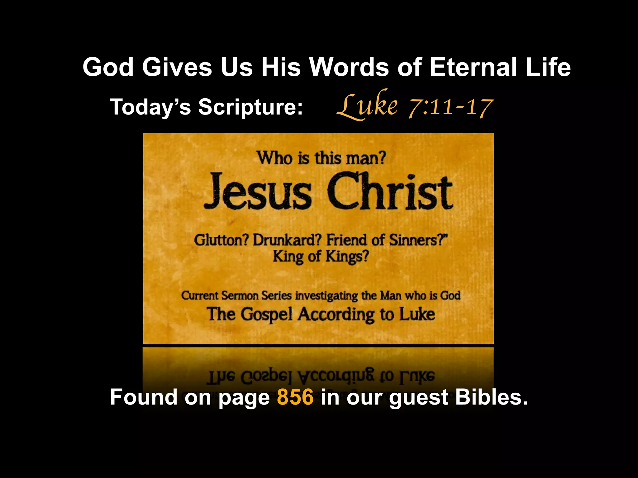 The Powerful Compassion of Jesus - Luke 7:11-17 | PDF
