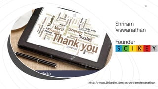 Shriram
Viswanathan
 
 
Founder
 
23
http://www.linkedin.com/in/shriramviswanathan
 