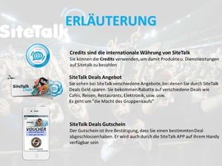 Geschäftspräsentation SiteTalk Unaico