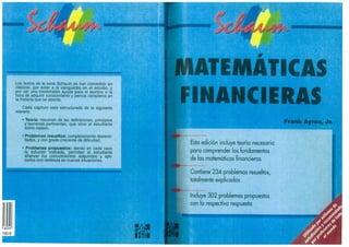 Matemáticas Financieras Frank Ayres Schaum 