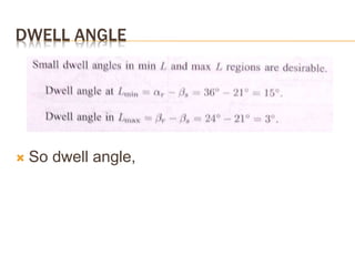 DWELL ANGLE
 So dwell angle,
 