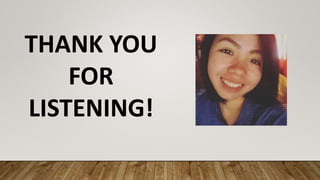 THANK YOU
FOR
LISTENING!
 