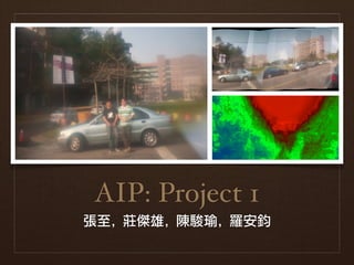 AIP: Project 1
                  
 
