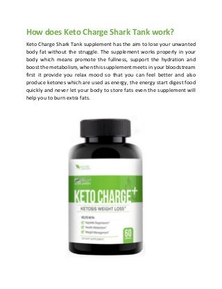 How does Keto Charge Shark Tank work?
Keto Charge Shark Tank supplement has the aim to lose your unwanted
body fat without...
