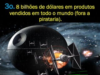 3o. 8 bilhões de dólares em produtos
 vendidos em todo o mundo (fora a
            pirataria).
 