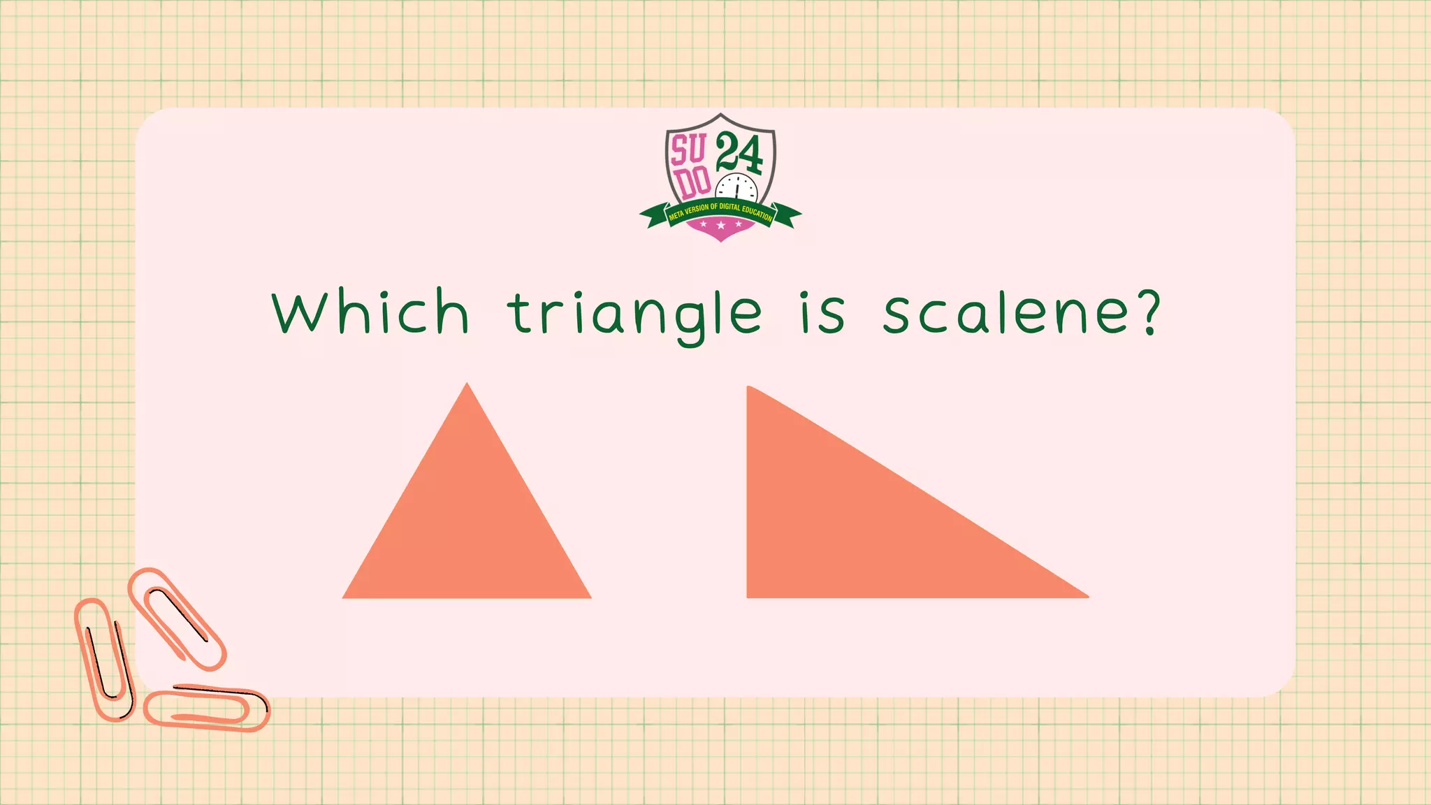 Which triangle is scalene?