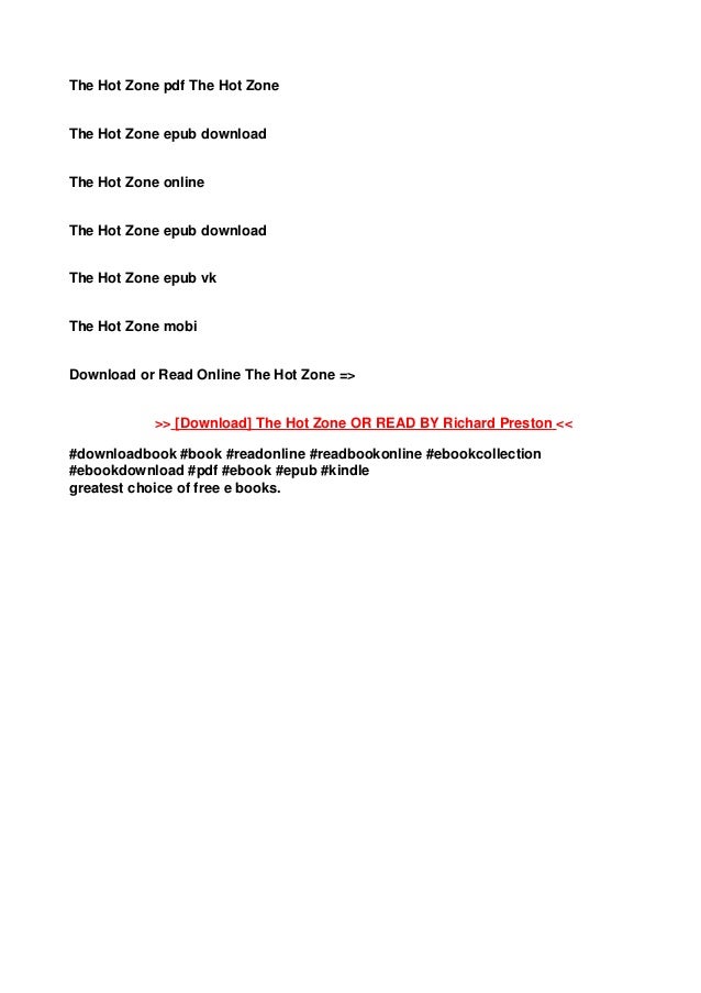 The Hot Zone PDF Free Download
