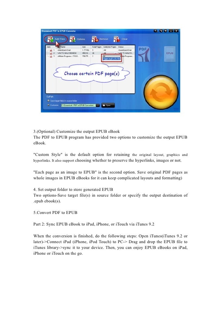 ibook epub to pdf converter