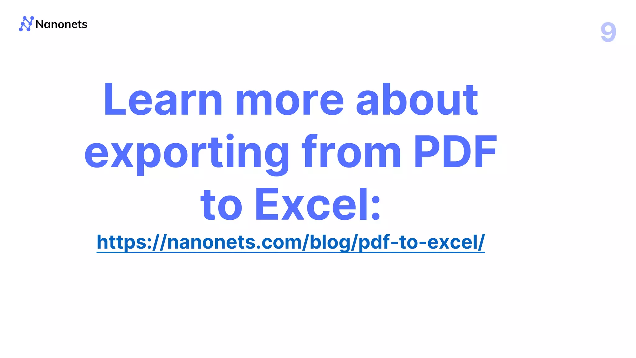 PDF To Excel PPT Pdf to excel ppt