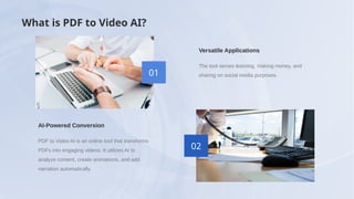 PDF to Video – Turn Documents into Engaging Explainer Videos with AI | PPTX
