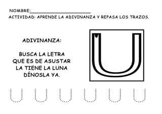 FICHAS DE LA U EN MAYÚSCULAS