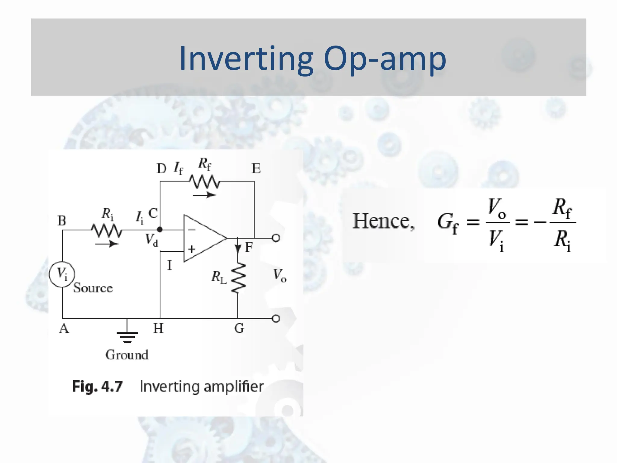 Inverting Op-amp
 