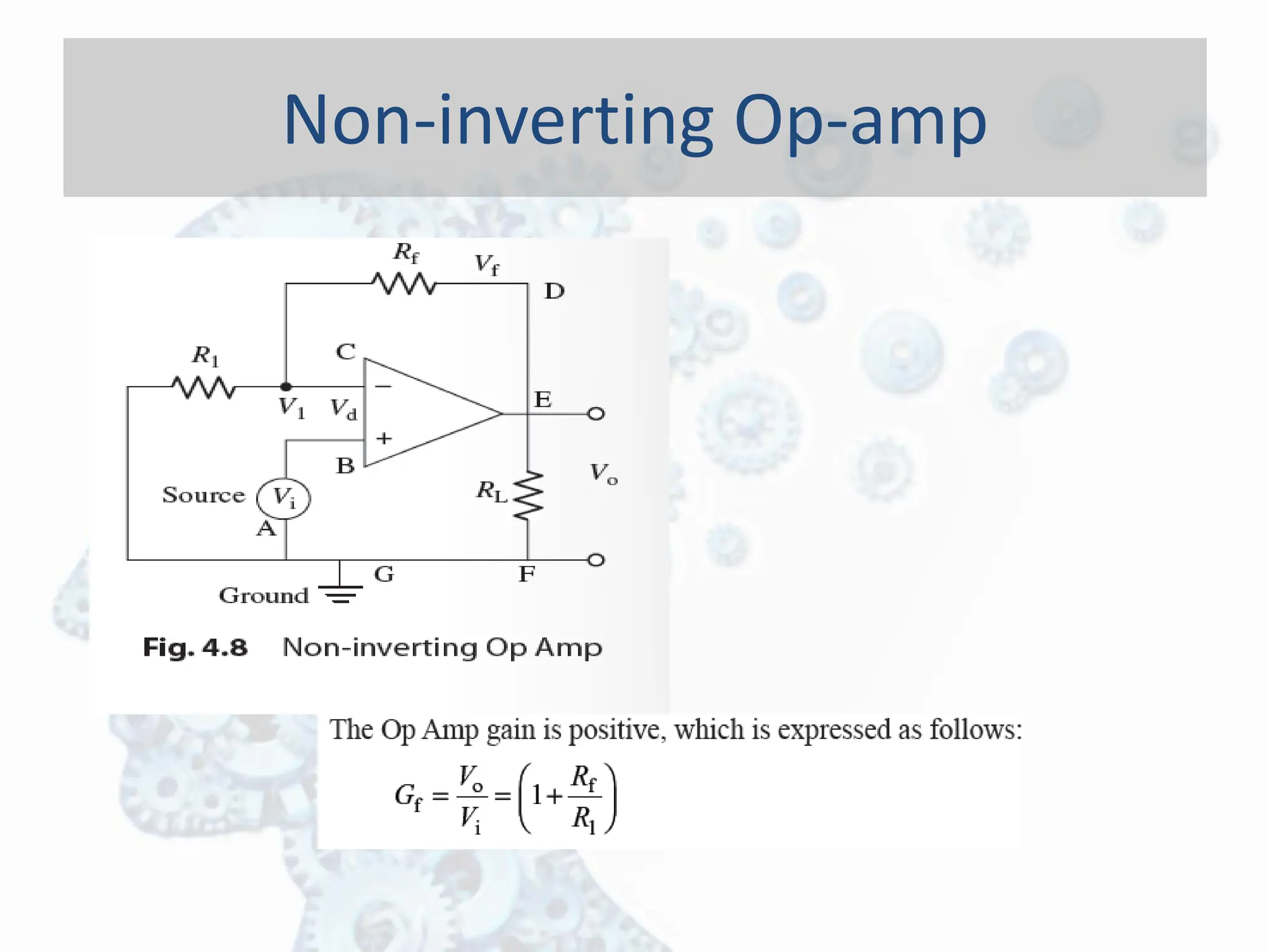 Non-inverting Op-amp
 