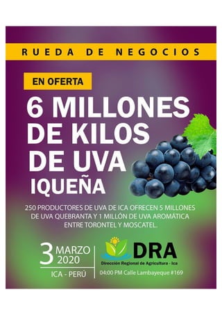 venta de uva en Ica