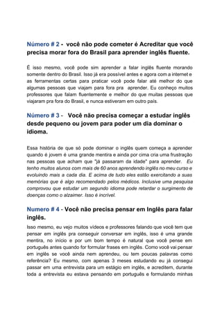 Plano de Aula - Idioms - Fernanda - Conversação e Redação I, PDF, Lição