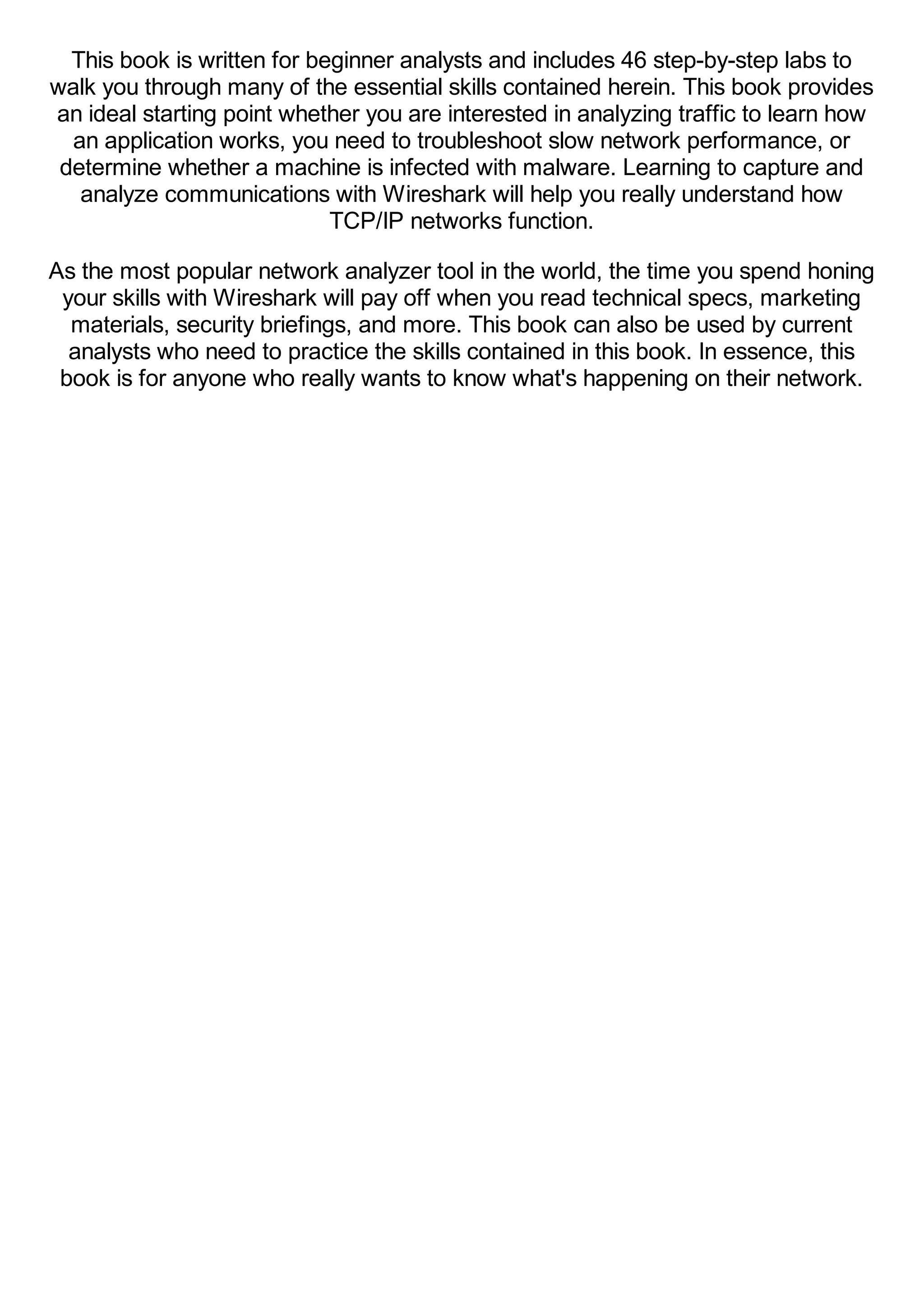 [PDF] Wireshark 101: Essential Skills for Network Analysis (Wireshark ...