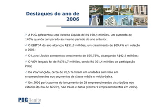 Apresentação Teleconferência 4T06