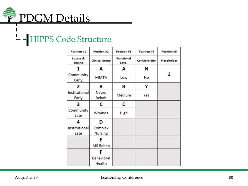 PatientDriven Groupings Model (PDGM) Overview