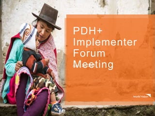 PDH+
Implementer
Forum
Meeting
April 26, 2023
 