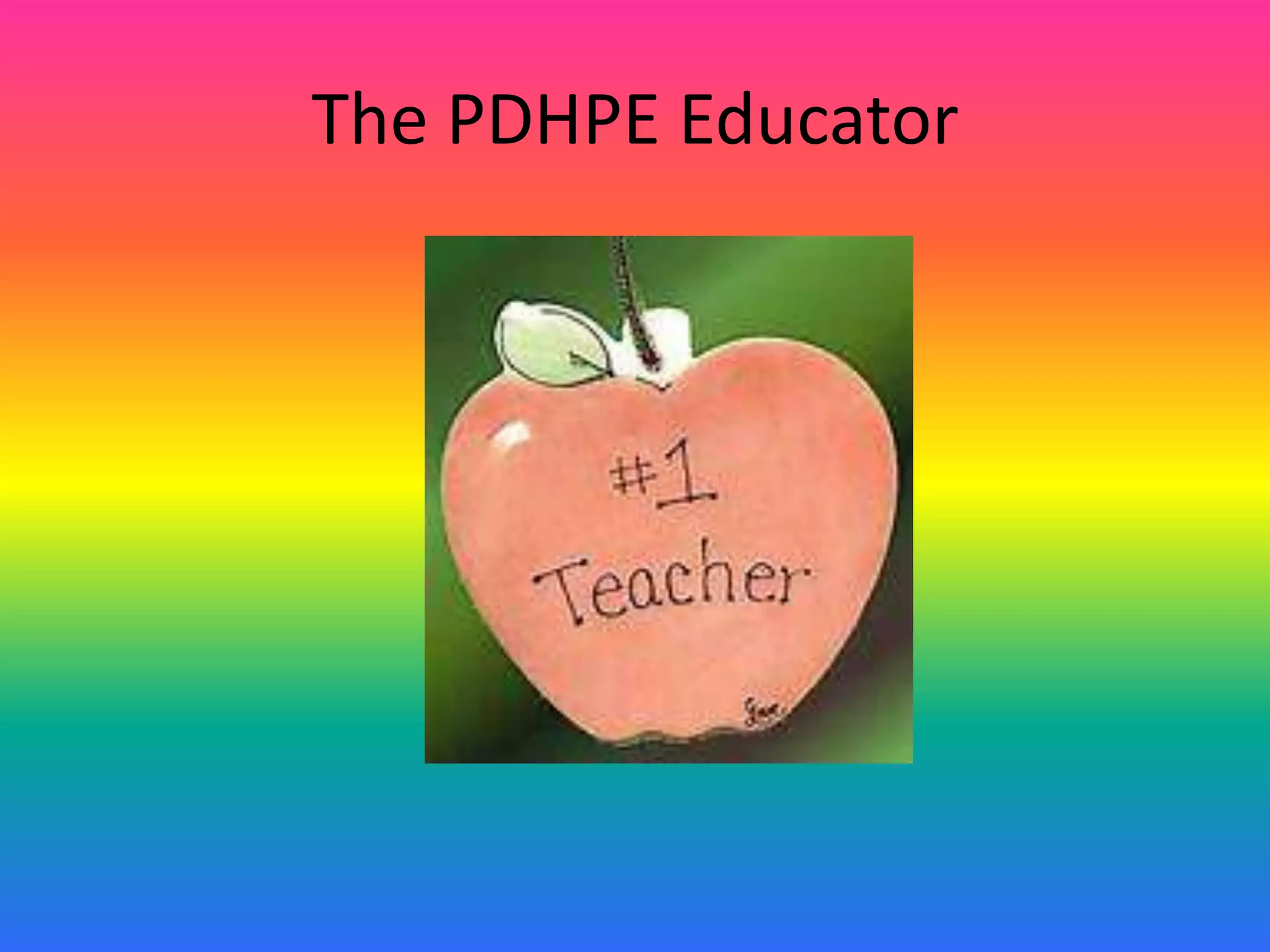The PDHPE Educator
 