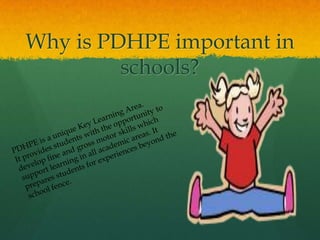 Why is PDHPE important in
schools?
 