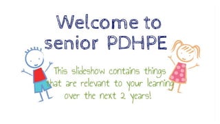 PDHPE Stage 6 Slideshow.