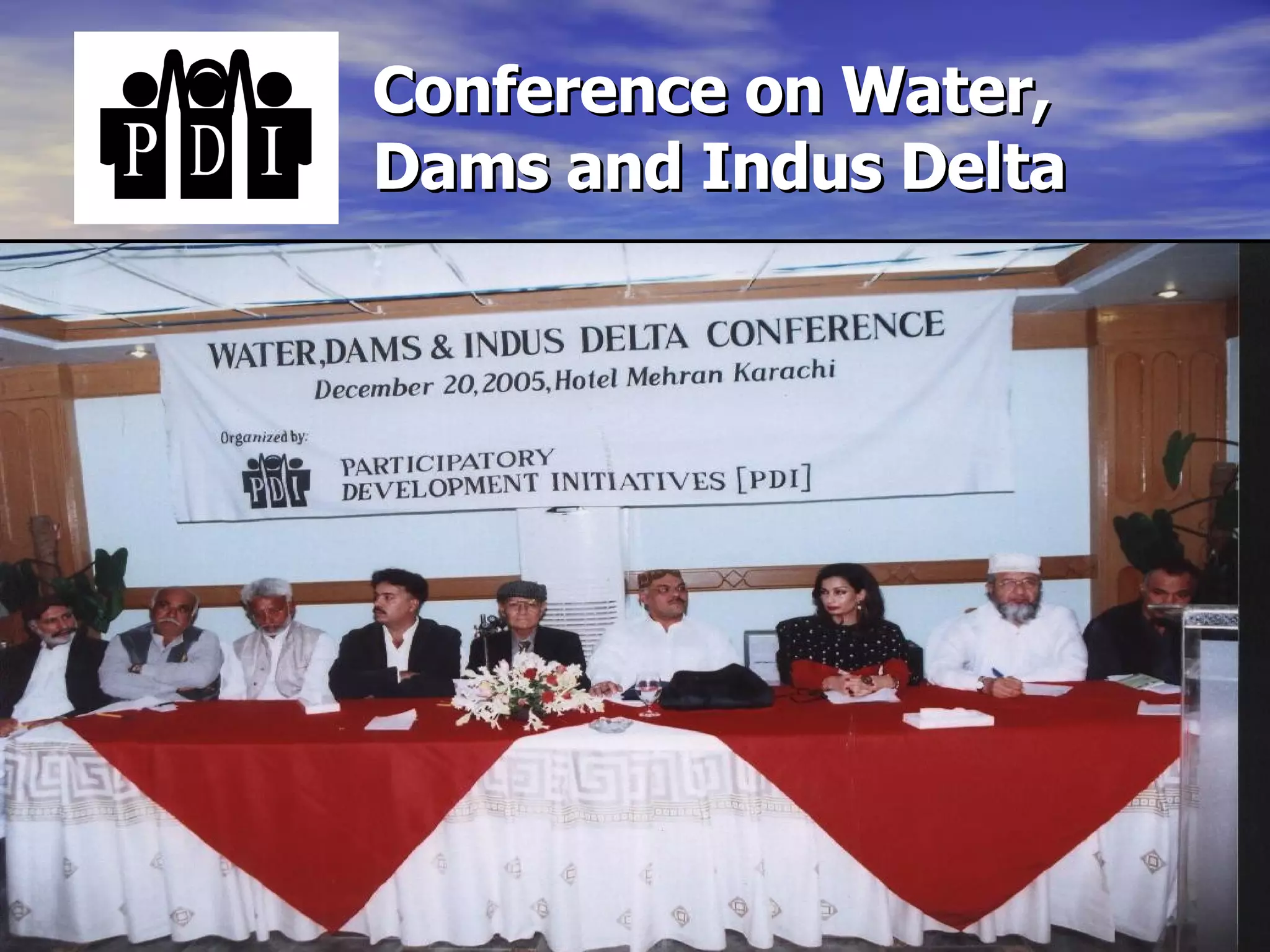 Conference on Water, Dams and Indus Delta 