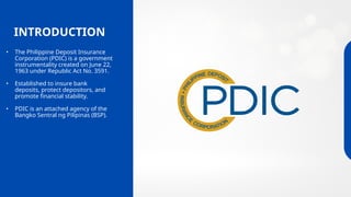 Philippine deposite insurance corporation | PPTX