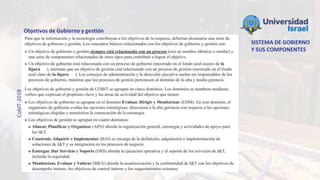 SISTEMA DE GOBIERNO
Y SUS COMPONENTES
CobIT-2019
Objetivos de Gobierno y gestión
 