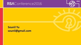 Understanding The Security Vendor Landscape Using the Cyber Defense Matrix (RSA Conference 2016)