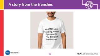 A story from the trenches
28
 