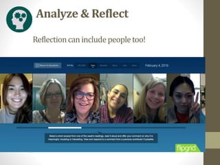Reflectioncanincludepeopletoo!
Analyze & Reflect
 
